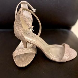 Bandolino Gold Fabric Heel